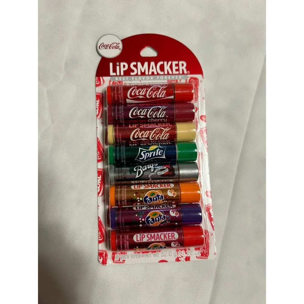 Lip Smacker Coca Cola Soda Pop Lip Balm Chap Stick Coke 8 Ct Sprite Fanta NEW